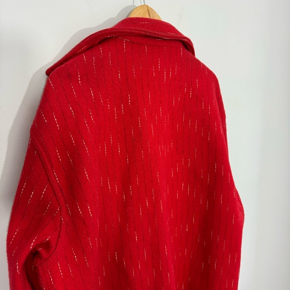Vintage Buffalo Woolmaster Shacket Sz XL Red Rustic Work Jacket Wool Button Up - Picture 8 of 9